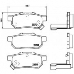 Piduriklotsi komplekt, ketaspidur BREMBO P 28 025