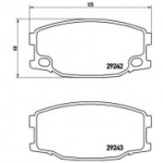 Piduriklotsi komplekt, ketaspidur BREMBO P 54 035
