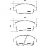 Piduriklotsi komplekt, ketaspidur BREMBO P 83 103