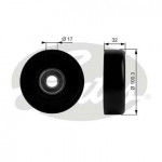 Seade ja juhtrull, soonrihm GATES T38002