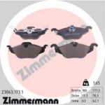 Piduriklotsi komplekt, ketaspidur ZIMMERMANN 23063.173.1