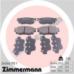 Piduriklotsi komplekt, ketaspidur ZIMMERMANN 24246.170.1