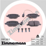 Piduriklotsi komplekt, ketaspidur ZIMMERMANN 23811.180.2