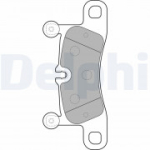 Piduriklotsi komplekt, ketaspidur DELPHI LP2233