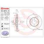 Piduriketas BREMBO 09.B975.11