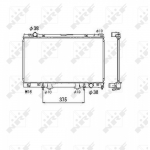 Radiaator, mootorijahutus NRF 53468
