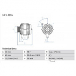Generaator BOSCH 0 986 042 081