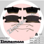 Piduriklotsi komplekt, ketaspidur ZIMMERMANN 22345.195.2