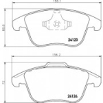 Piduriklotsi komplekt, ketaspidur HELLA 8DB 355 012-891