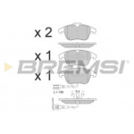 Piduriklotsi komplekt, ketaspidur BREMSI BP3394