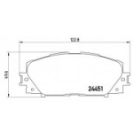 Piduriklotsi komplekt, ketaspidur BREMBO P 83 106