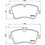 Piduriklotsi komplekt, ketaspidur BREMBO P 50 045