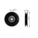 Seade ja juhtrull, kiilrihm GATES T38003