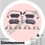 Piduriklotsi komplekt, ketaspidur ZIMMERMANN 25214.175.5