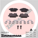 Piduriklotsi komplekt, ketaspidur ZIMMERMANN 23623.170.3