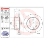 Piduriketas BREMBO 09.A453.11