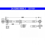 Pidurivoolik ATE 24.5266-0600.3