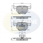 Piduriklotsi komplekt, ketaspidur COMLINE CBP01671