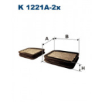 Filter, salongi&otilde;hk FILTRON K 1221A-2x