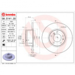 Piduriketas BREMBO 08.5141.20
