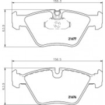 Piduriklotsi komplekt, ketaspidur HELLA 8DB 355 007-961