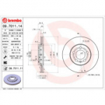 Piduriketas BREMBO 09.7011.11