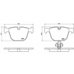 Piduriklotsi komplekt, ketaspidur BREMBO P 06 053