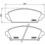 Piduriklotsi komplekt, ketaspidur BREMBO P 28 031