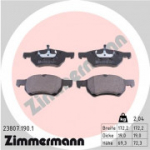 Piduriklotsi komplekt, ketaspidur ZIMMERMANN 23807.190.1