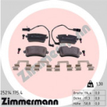 Piduriklotsi komplekt, ketaspidur ZIMMERMANN 25214.175.4