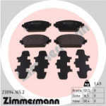Piduriklotsi komplekt, ketaspidur ZIMMERMANN 23094.165.2