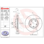 Piduriketas BREMBO 09.C240.10