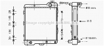 Radiaator, mootorijahutus AVA QUALITY COOLING AI2040