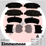 Piduriklotsi komplekt, ketaspidur ZIMMERMANN 25792.170.1