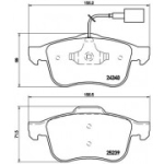 Piduriklotsi komplekt,ketaspidur BREMBO P 23 132X