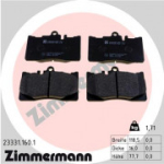 Piduriklotsi komplekt, ketaspidur ZIMMERMANN 23331.160.1