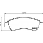 Piduriklotsi komplekt, ketaspidur HELLA 8DB 355 012-911