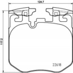 Piduriklotsi komplekt, ketaspidur HELLA 8DB 355 039-461