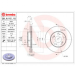 Piduriketas BREMBO 09.A115.10