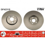 Piduriketas TRW DF4231S