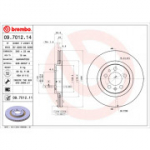 Piduriketas BREMBO 09.7012.11