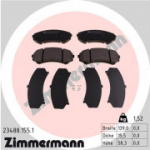 Piduriklotsi komplekt, ketaspidur ZIMMERMANN 23488.155.1