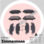 Piduriklotsi komplekt, ketaspidur ZIMMERMANN 23816.160.1