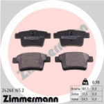 Piduriklotsi komplekt, ketaspidur ZIMMERMANN 24260.165.2