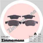 Piduriklotsi komplekt, ketaspidur ZIMMERMANN 24914.180.1