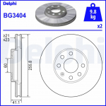 Piduriketas DELPHI BG3404