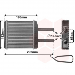 Soojusvaheti, salongik&uuml;te VAN WEZEL 81006024