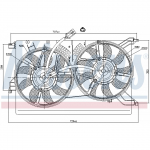 Ventilaator, mootorijahutus NISSENS 85523
