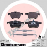 Piduriklotsi komplekt, ketaspidur ZIMMERMANN 23404.205.2