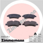 Piduriklotsi komplekt, ketaspidur ZIMMERMANN 25603.175.1